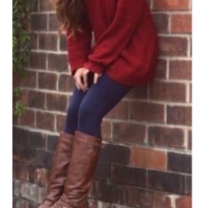 Dark Navy Fleece Lined Legging